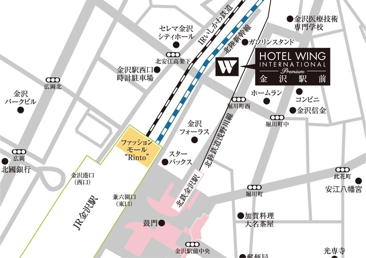 Hotel Wing International Premium Kanazawa Ekimae Exterior foto